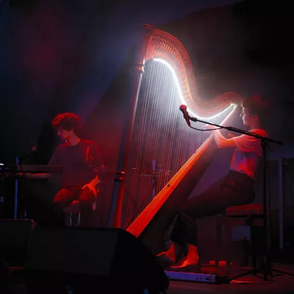 Harpiste lumineuse