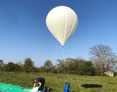 Ballon de la sonde Stratosense HEPIA