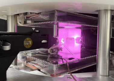 Le prototype GAMMA-MRI lors d'un test.
