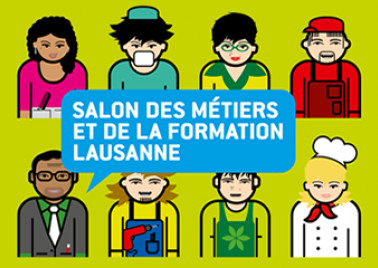 visuel du salon des métiers et de la formation lausanne