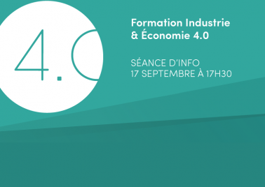 Visuel séance d'information Industrie et Economie 4.0