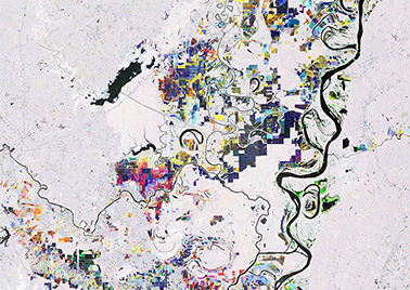 Visuel de l'exposition sur les Deltas du monde