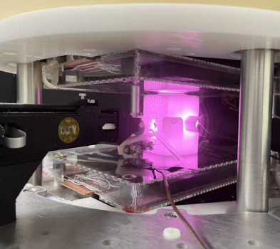 Le prototype GAMMA-MRI lors d'un test.