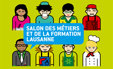 visuel du salon des métiers et de la formation lausanne