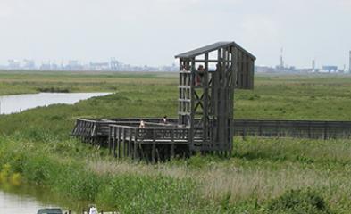 L’Observatoire, Belvédère vue sur la Loire, les marais, les cheminées