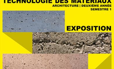 visuel de l'exposition représentant du béton