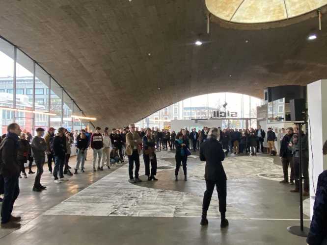 Photo de l'exposition de Walter Brugger dans le cadre du jubilé de la formation Architecture du paysage en Suisse