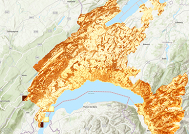 Solar cadastre of the Canton of Vaud