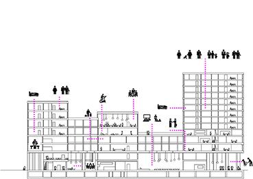 Visuel bâtiment multifonctionnel