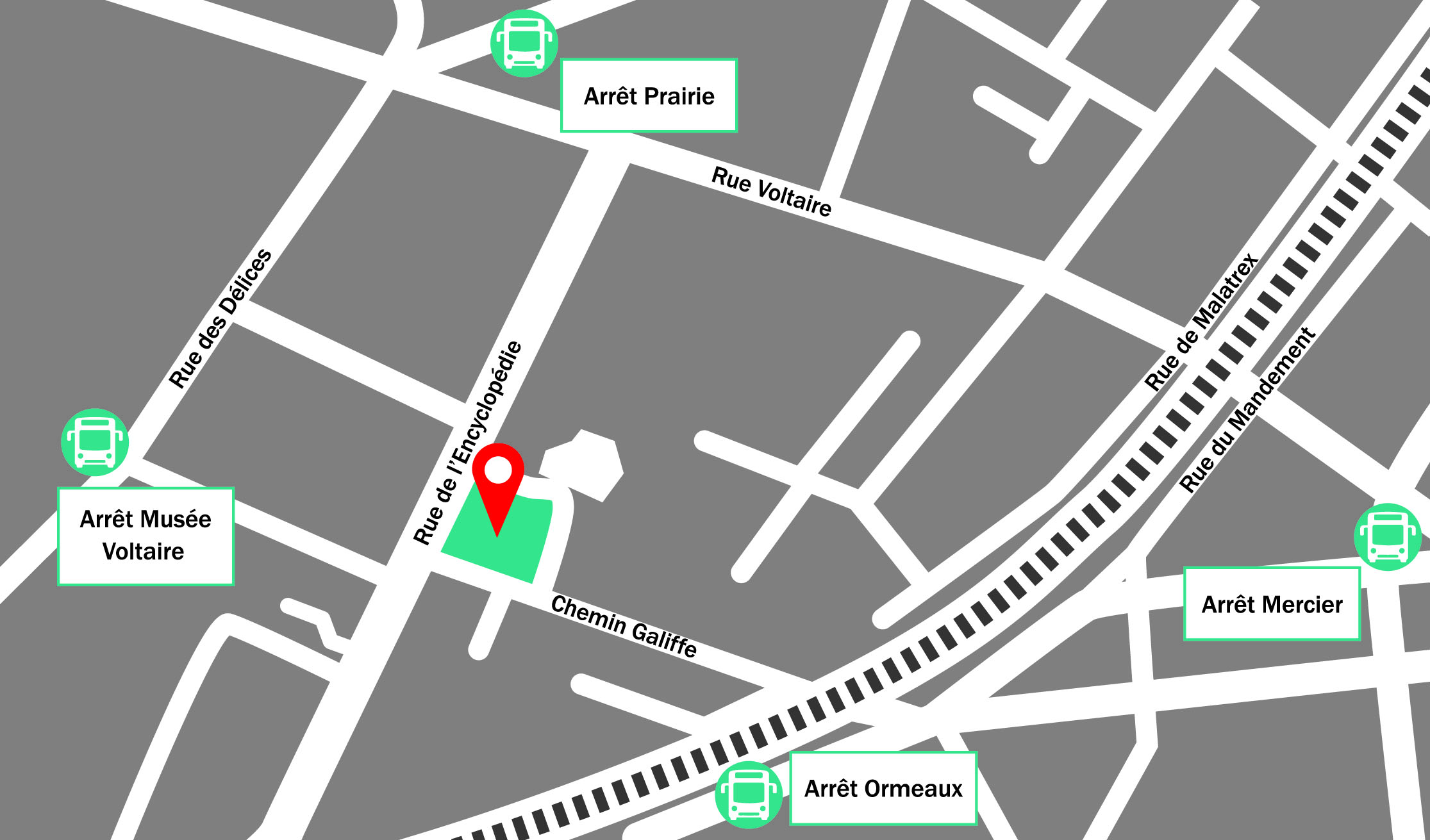 Plan de localisation Rue de l'Encyclopédie 5