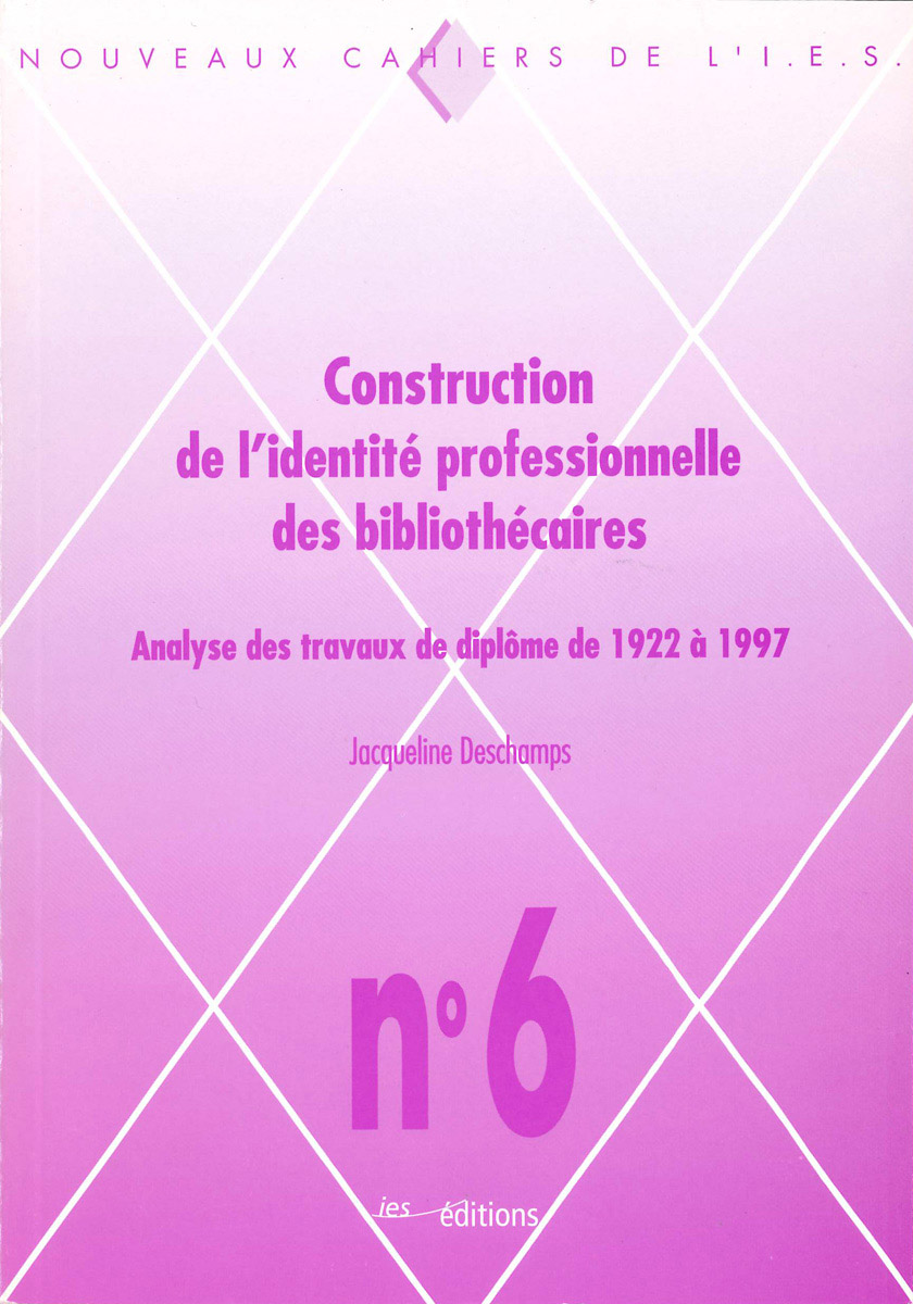 Couverture du livre Construction de l'identité professionnelle des bibliothécaires - NC06