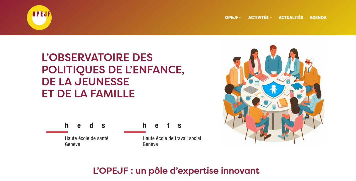 Page d'accueil site OPEJF