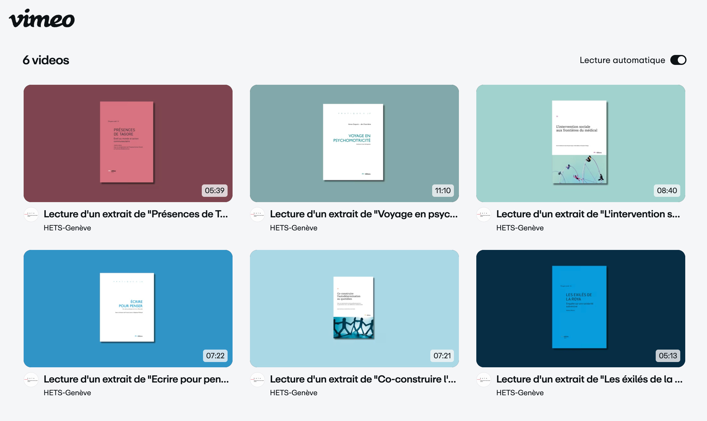 Podcast lectures extraits des publications Editions ies 09/2025 - capture ecran