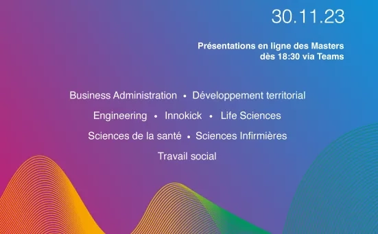 Présentation en ligne Masters HES-SO